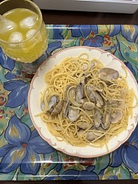 美那子ちゃんが作ったボンゴレです