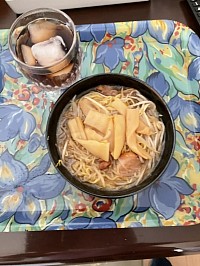 醤油ラーメンを作りました。