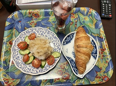 今日は大根おろしハンバーグでした