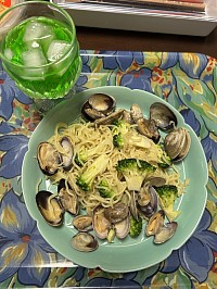 アサリ焼きそばを作りました。