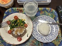 ハンバーグステーキを作りました