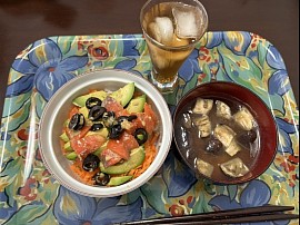うなぎといかのリゾットを作りました