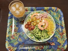 冷やし中華を作りました。美味しかったですわ。