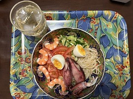 海鮮冷やし中華を作って見ました。