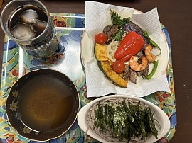 今日は、天ぷら蕎麦を作りました。